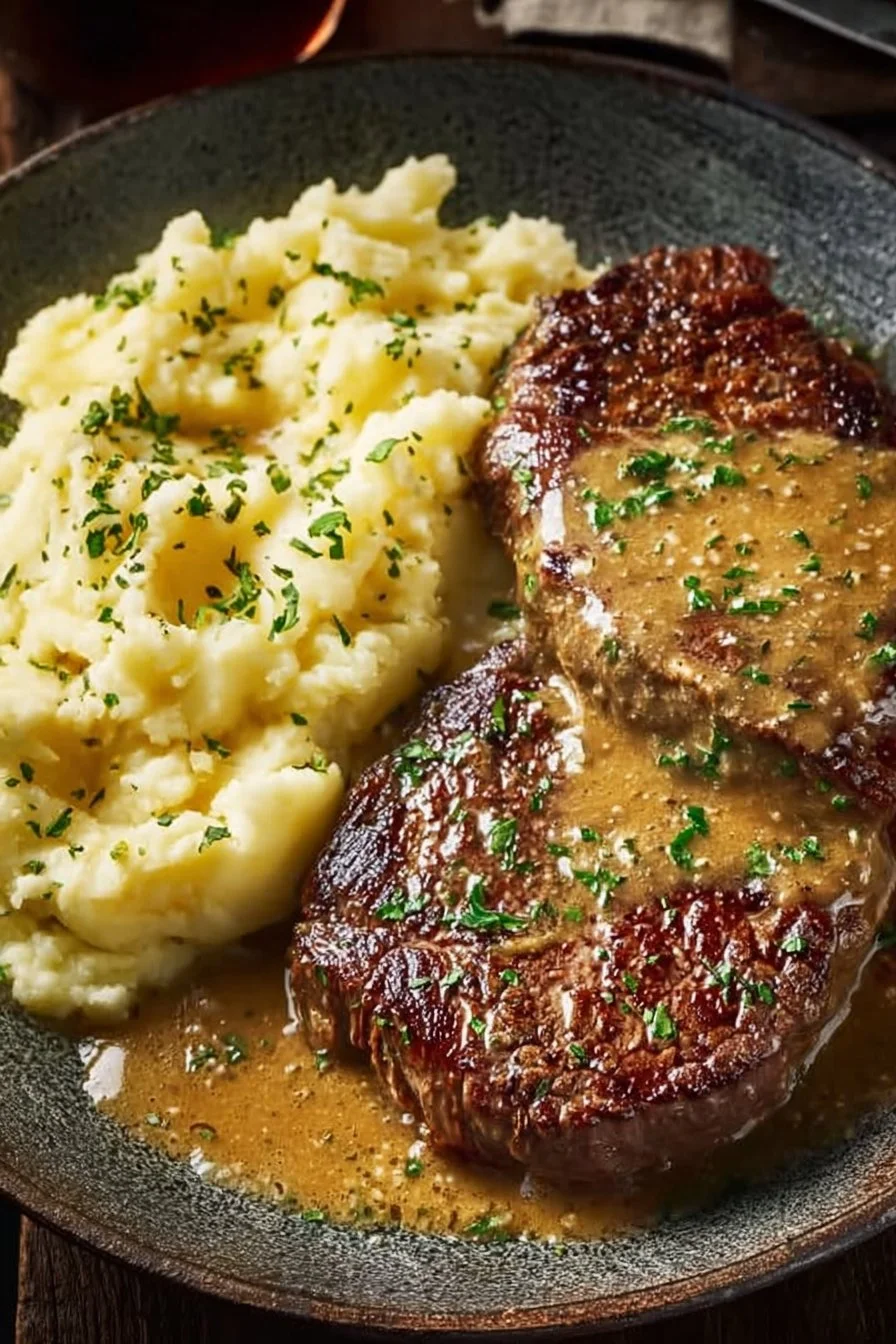 Savory Gaelic Irish Steaks with Whiskey Cream and Colcannon Delight