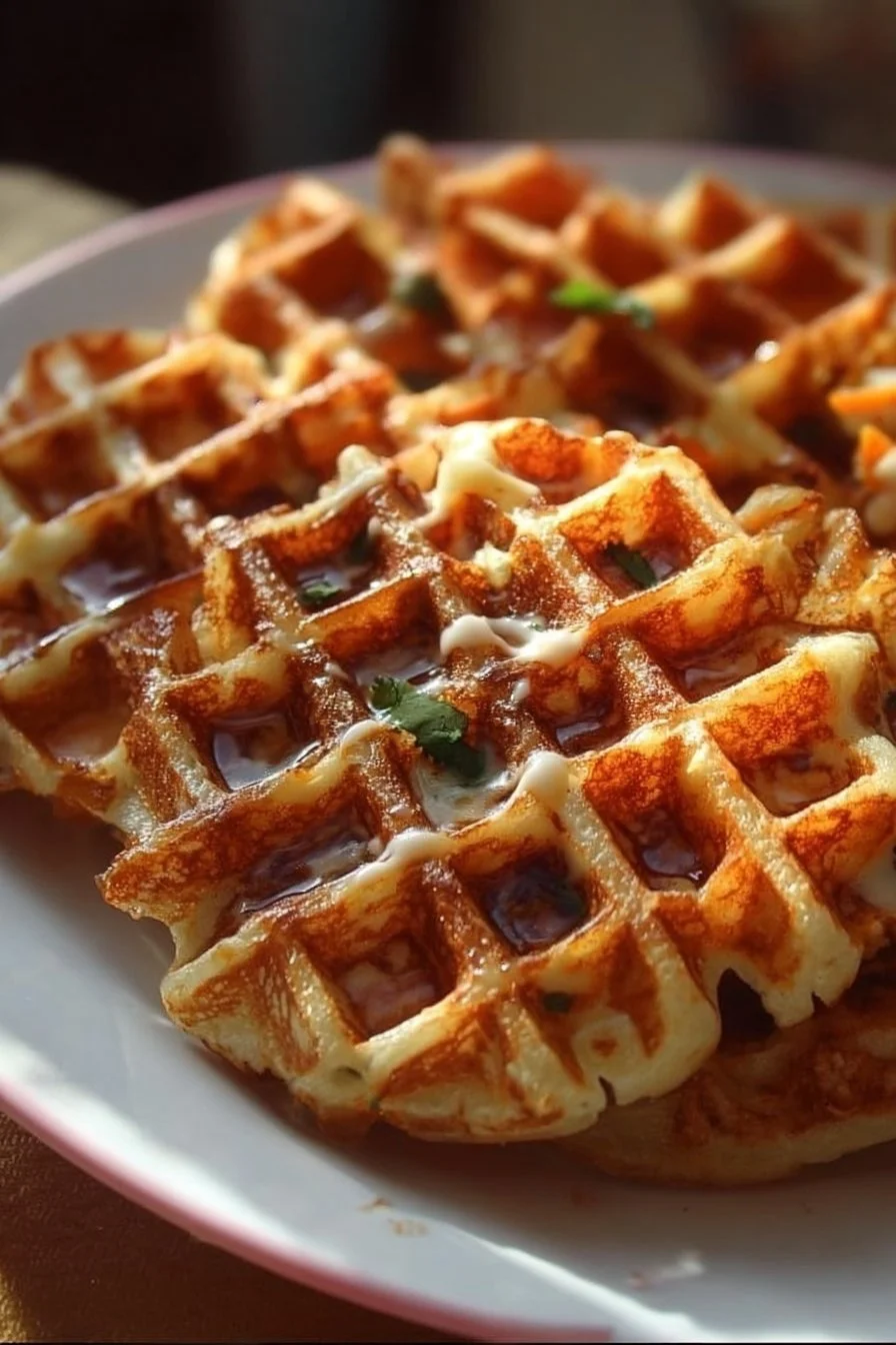 Savory Lunch Waffles