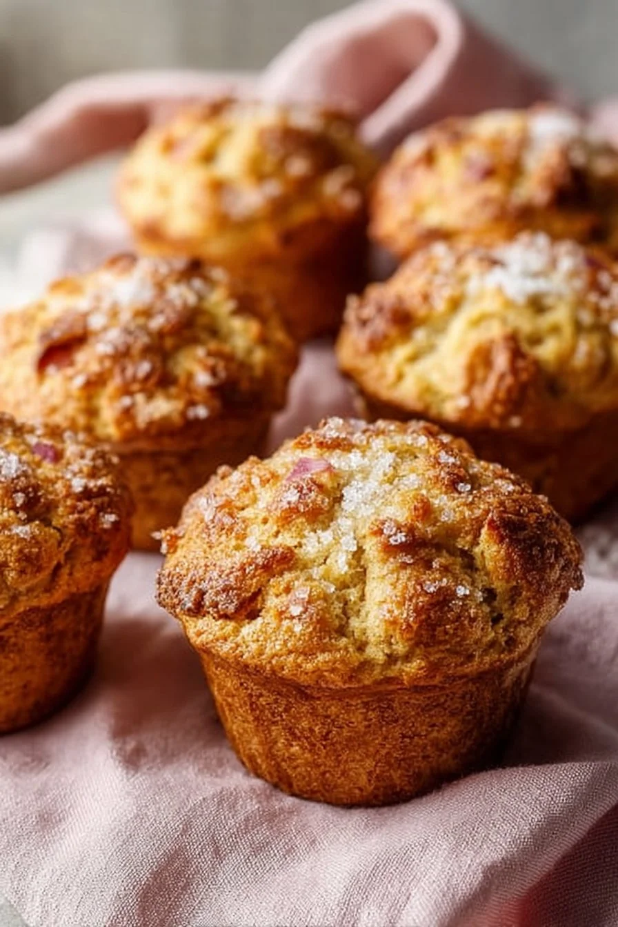 Simple, Incredible Rhubarb Muffins with Greek Yogurt in 25 Minutes