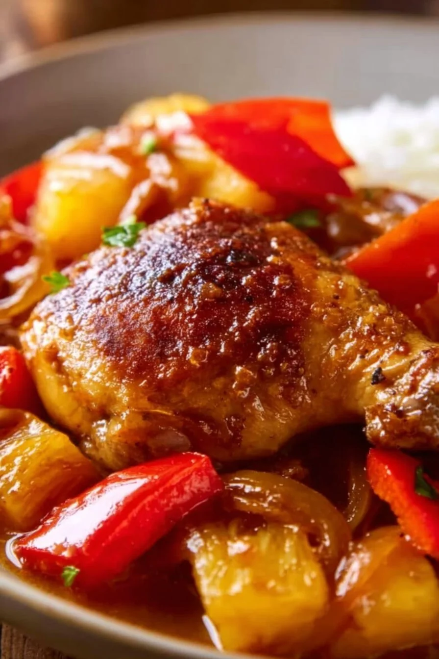 Slow Cooker Hawaiian Pineapple Chicken