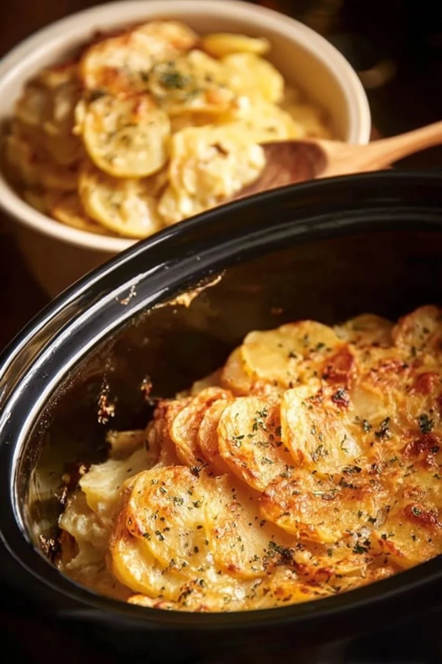 Slow Cooker Scalloped Potatoes