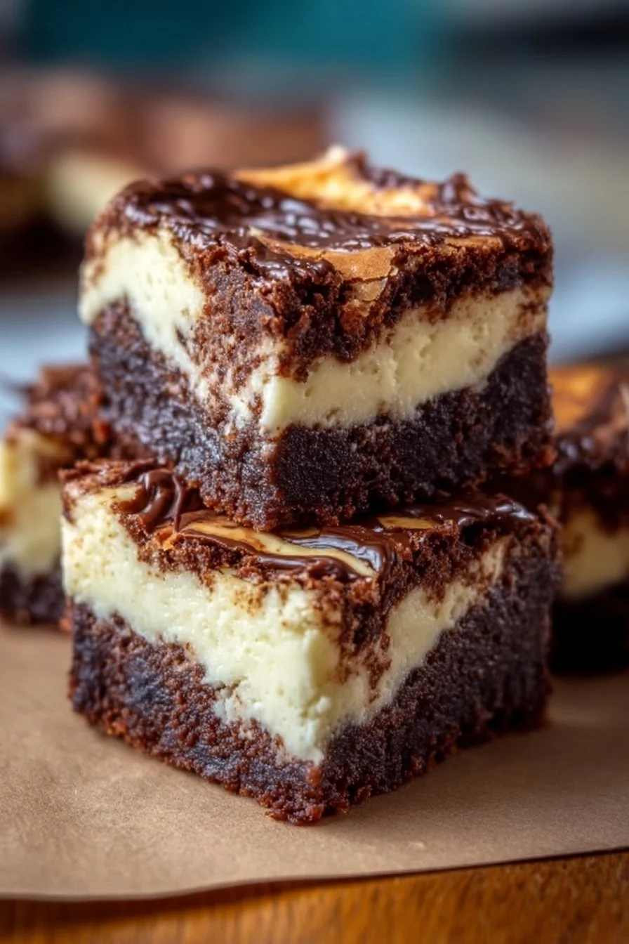 Sourdough Cheesecake Brownies
