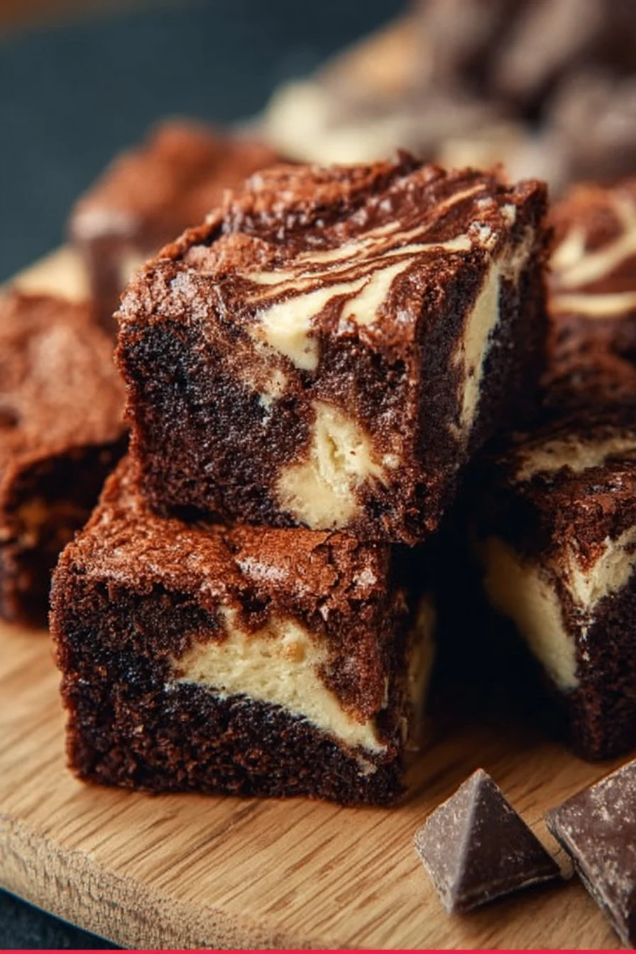 Sourdough Cream Cheese Brownies