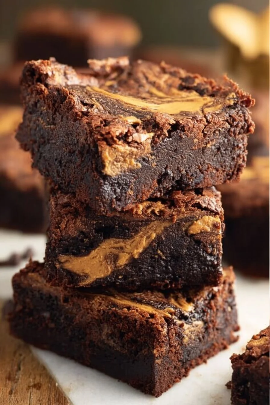 Sourdough Peanut Butter Brownies