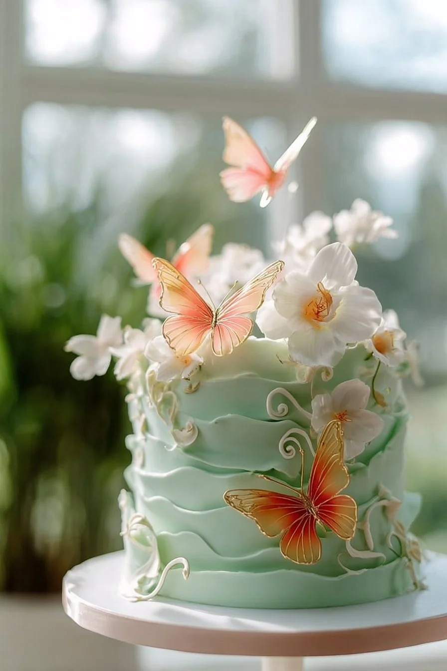 Spring Celebration Two-Tiered Cake