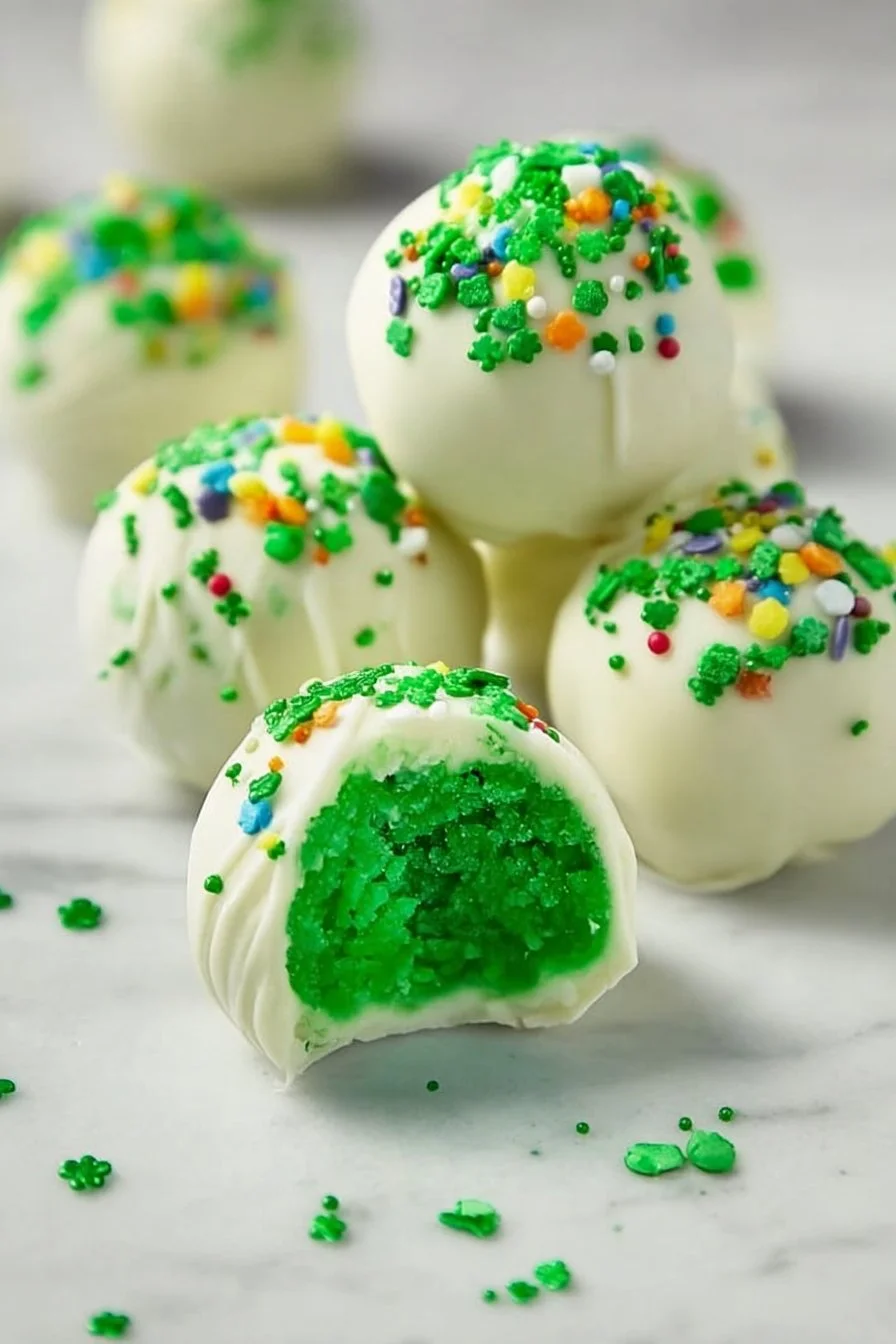St Patrick’s Day Cake Balls