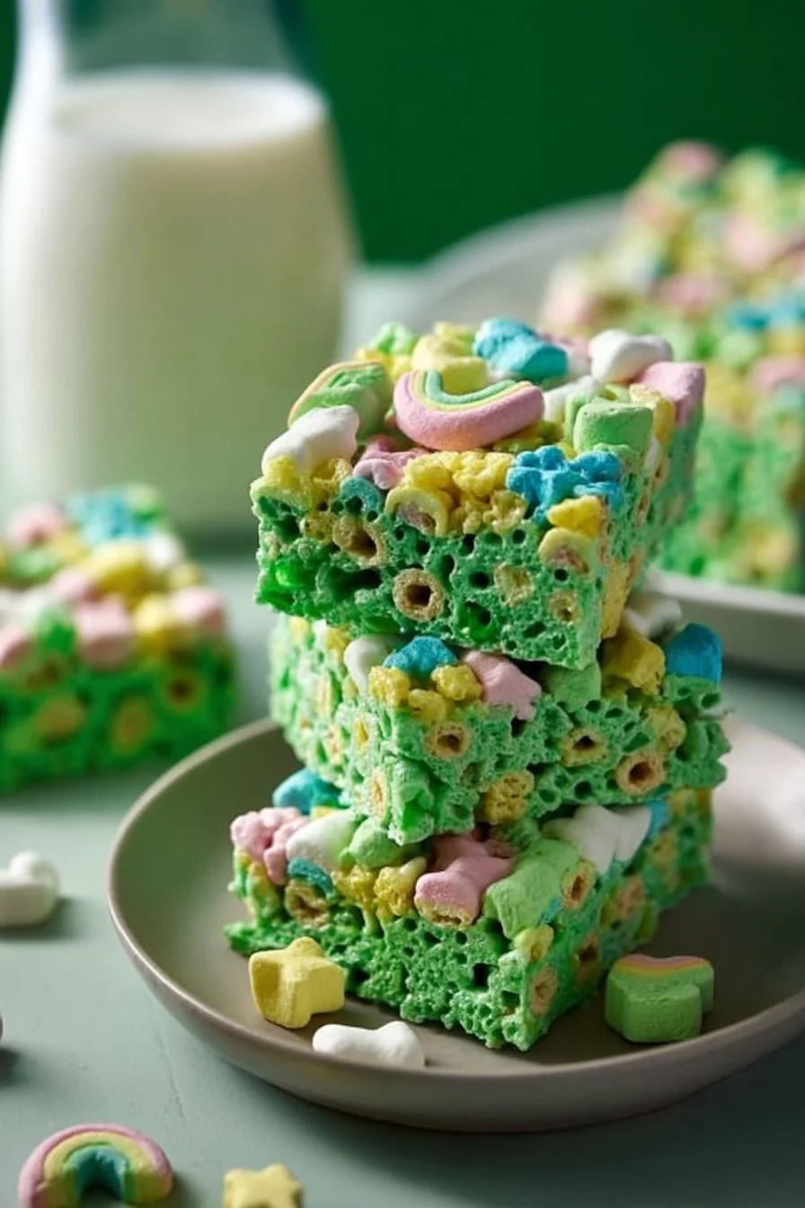 St. Patrick’s Day Lucky Charms Cereal Bars