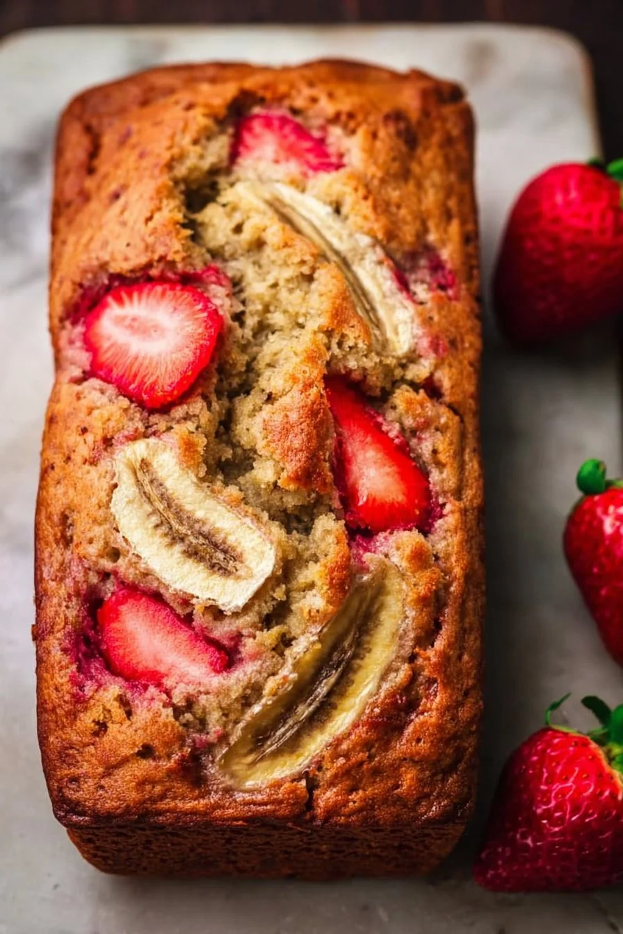 Strawberry Banana Bread