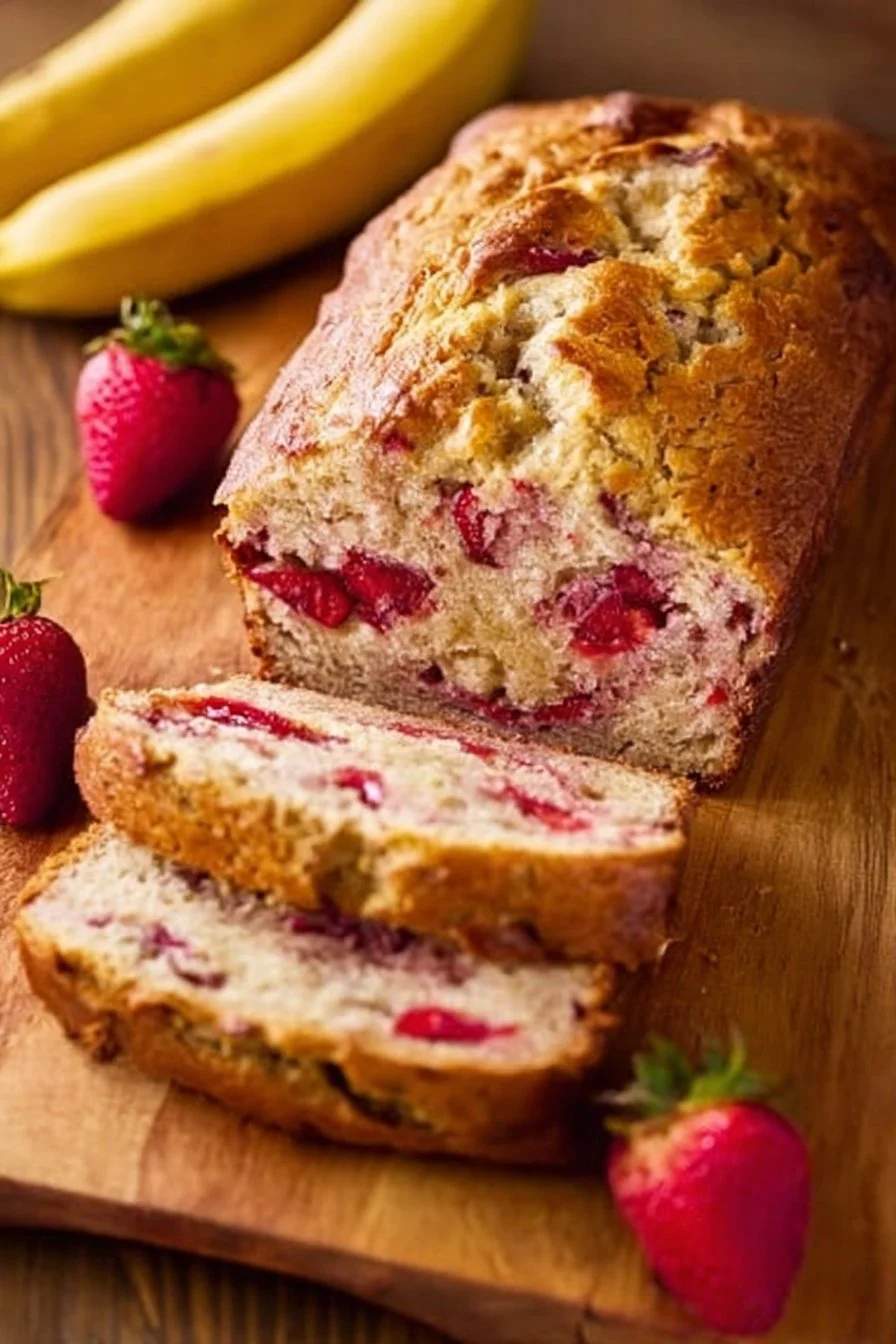 Strawberry Banana Bread