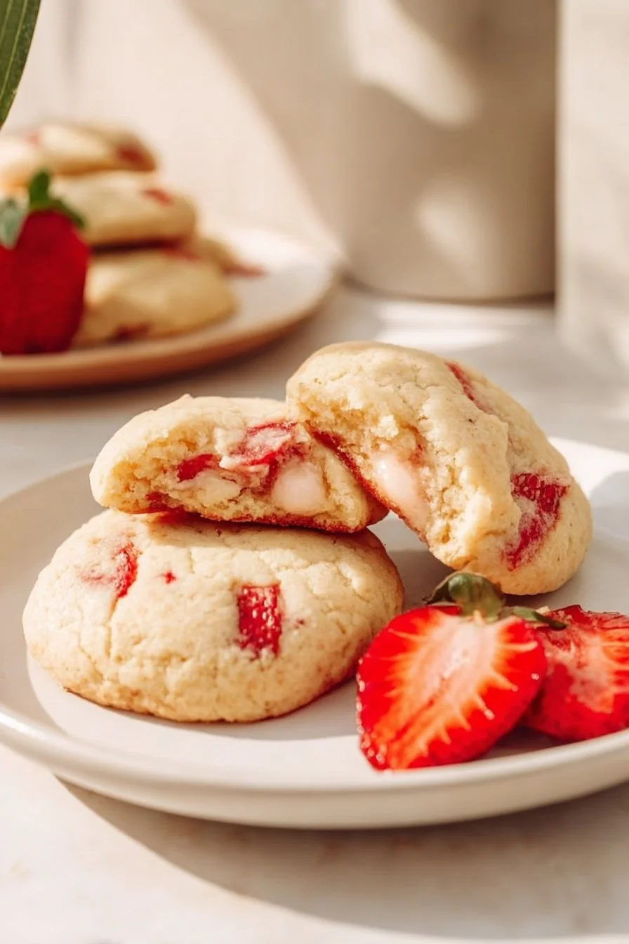 Strawberry Cheesecake Cookies