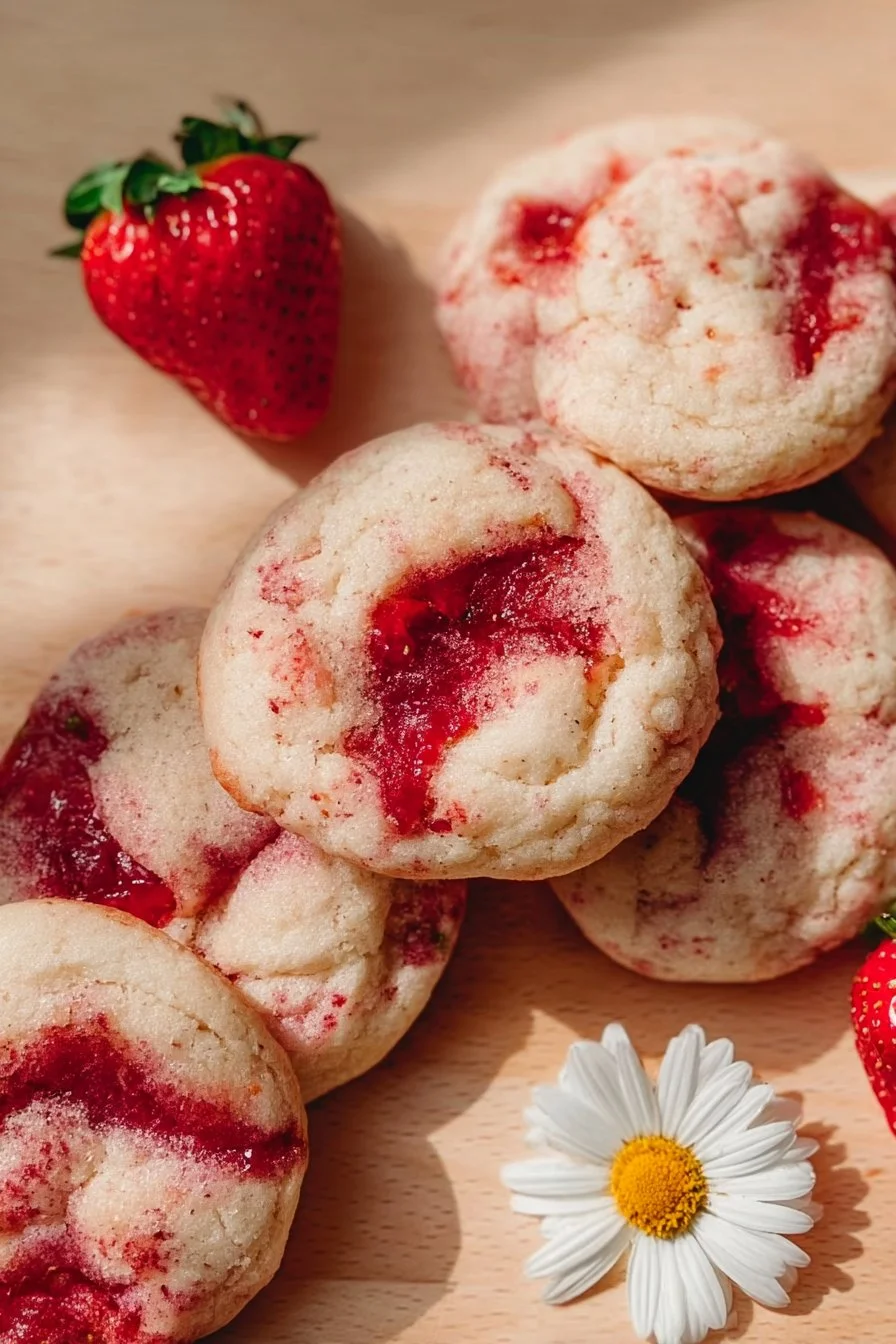 Strawberry Cheesecake Cookies