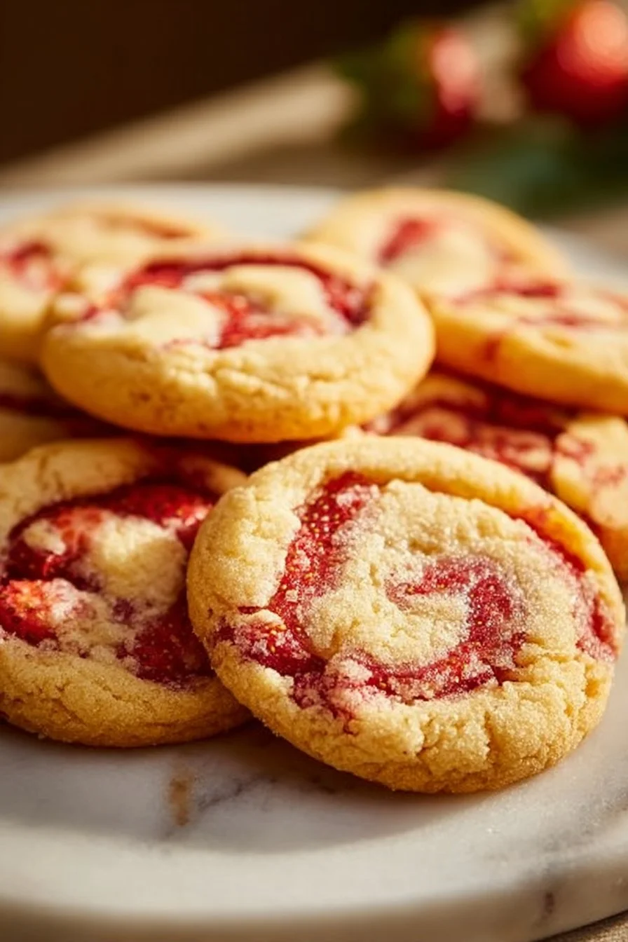 Strawberry Cheesecake Cookies