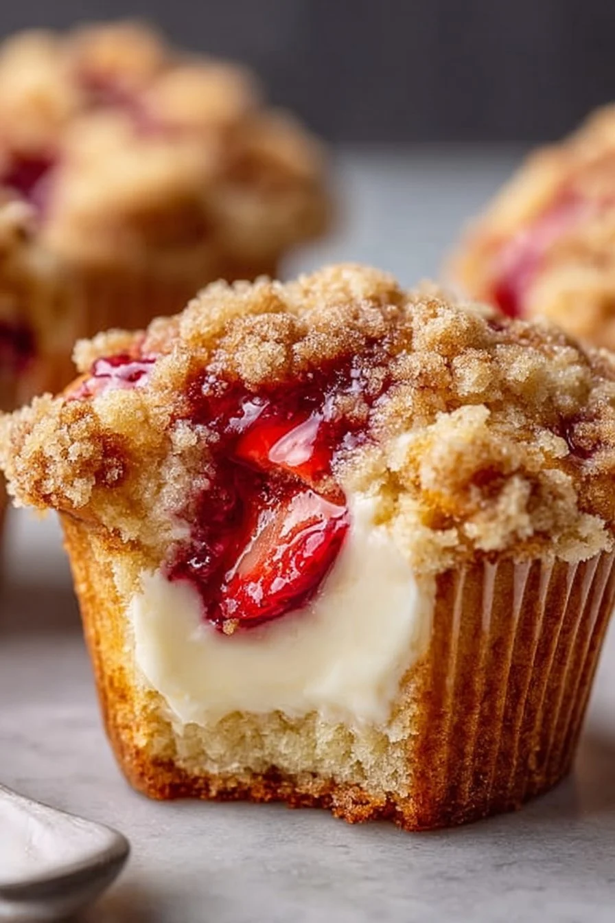 Strawberry Cream Cheese Muffins