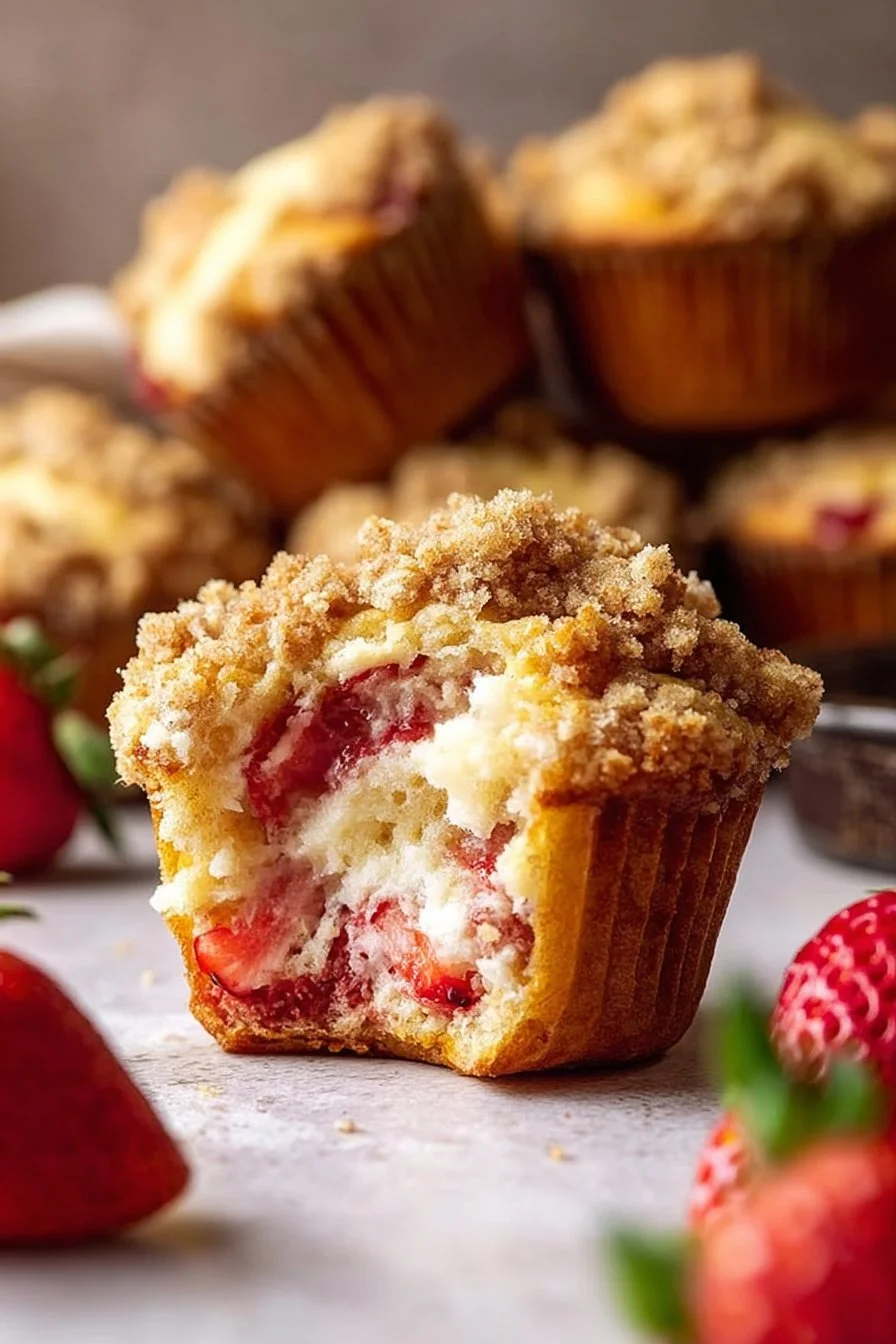 Strawberry Cream Cheese Muffins