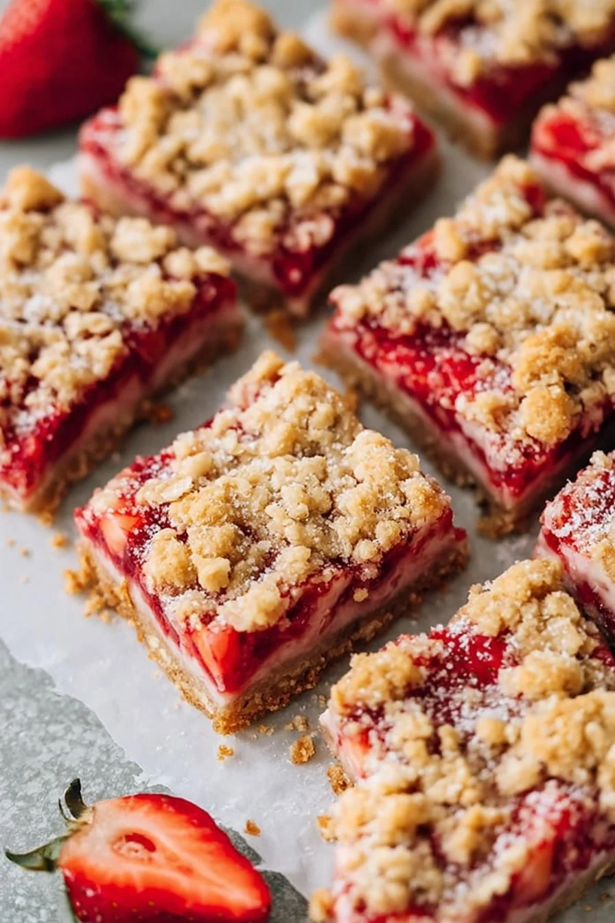 Strawberry Oatmeal Bars