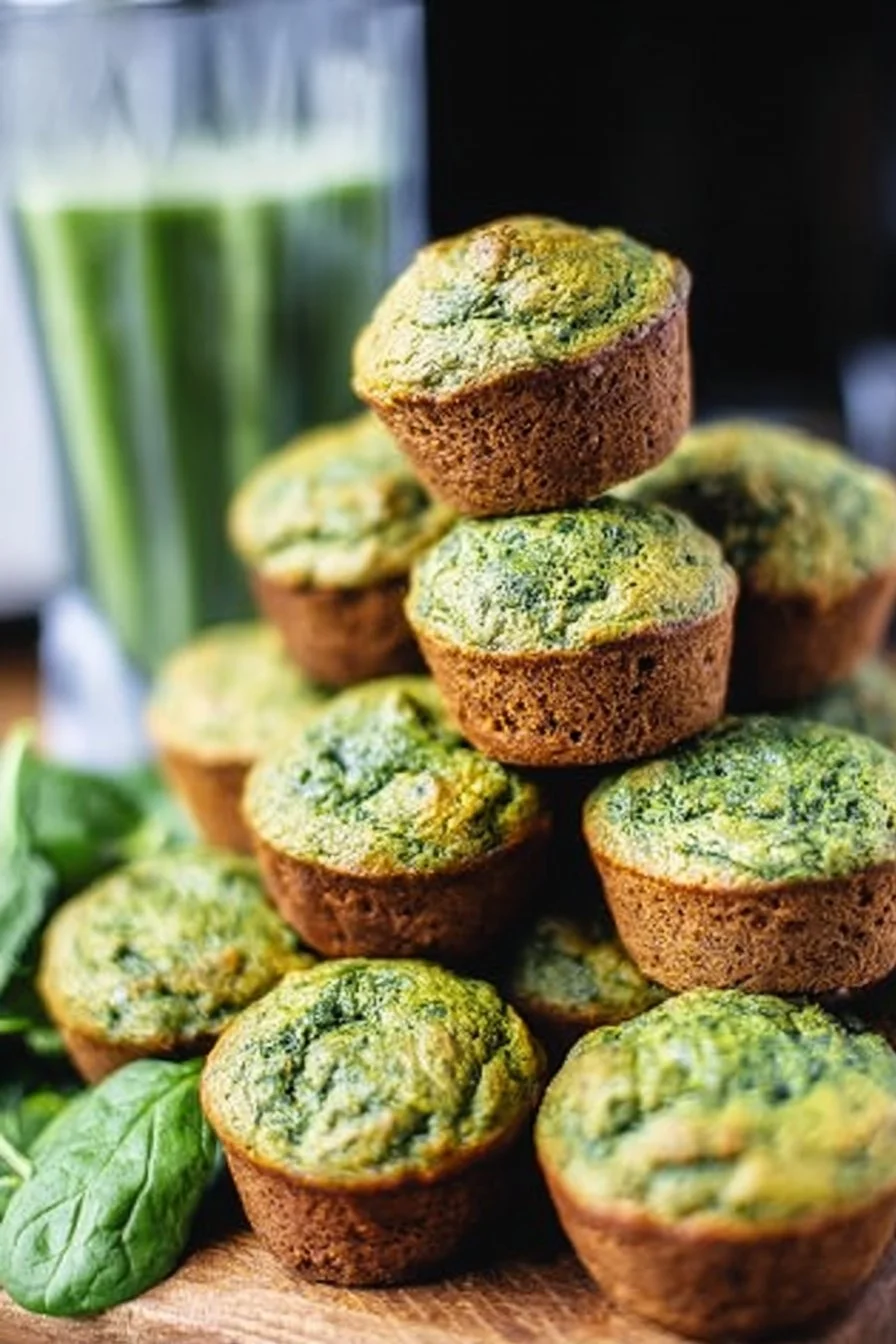 These healthy SPINACH MUFFINS are naturally sweetened and gluten-free, made with oats, banana, and a touch…