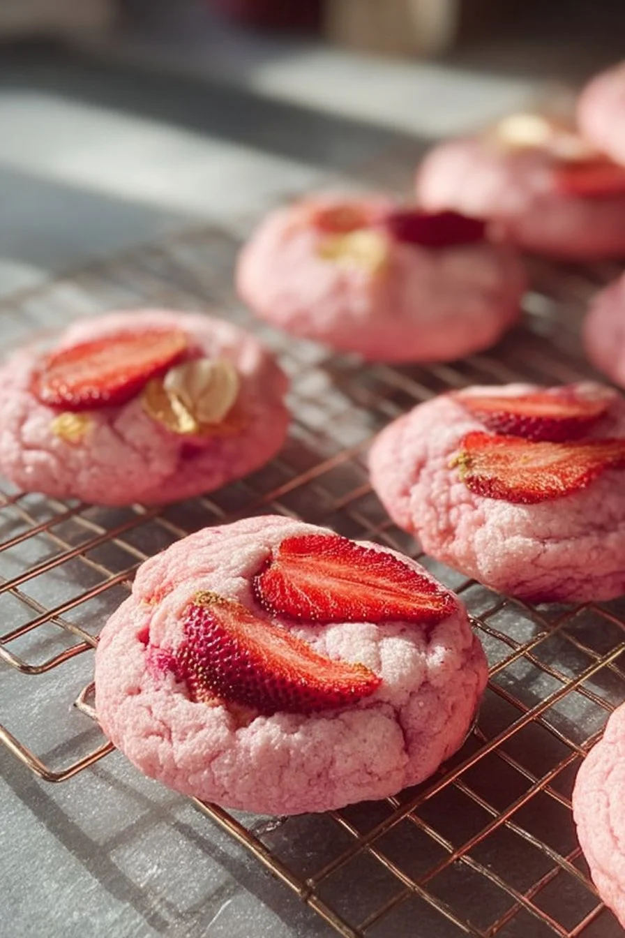 These strawberry and cream mochi cookies will be your go-to cookie recipe this summer.