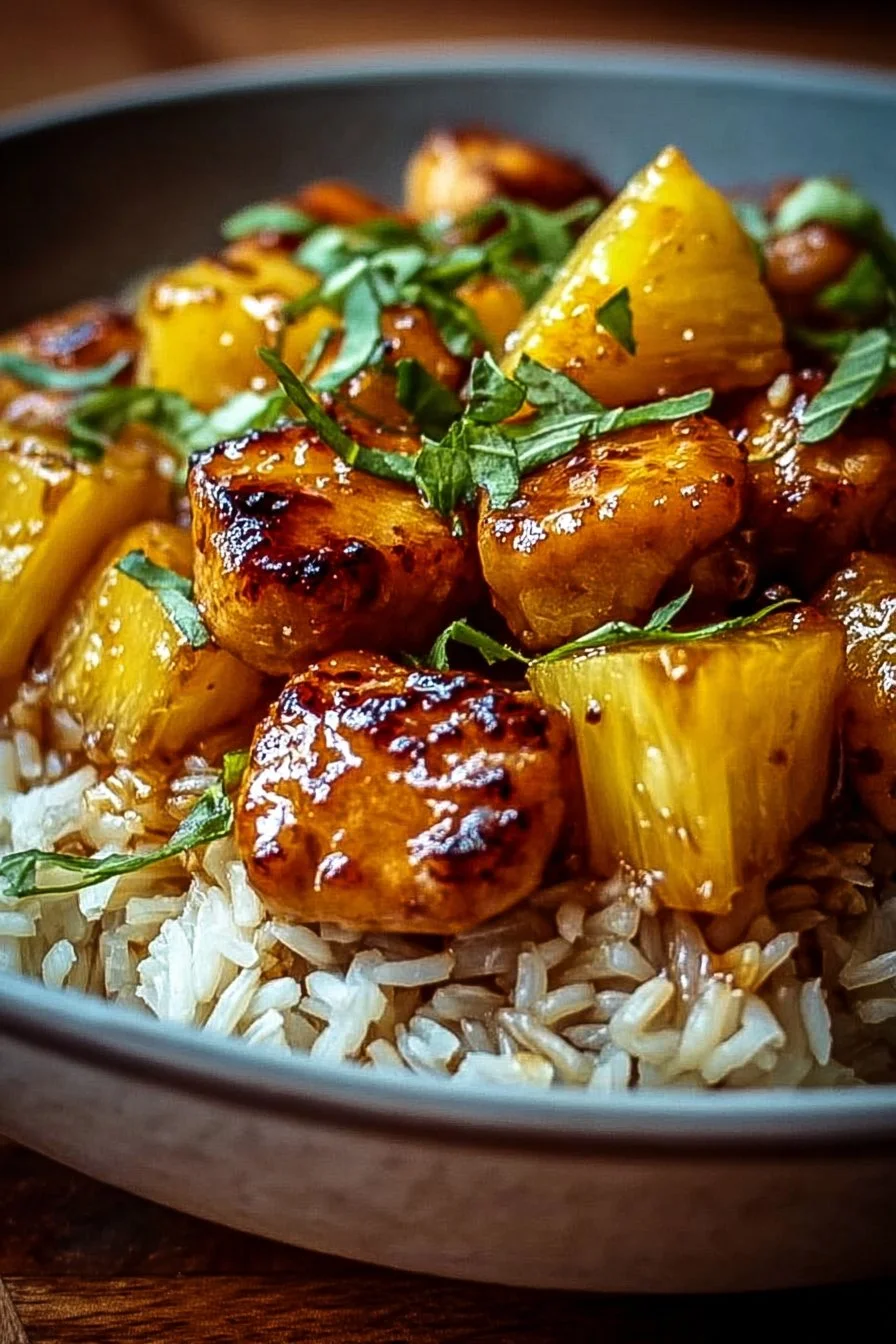 Tropical Pineapple Chicken & Rice Delight