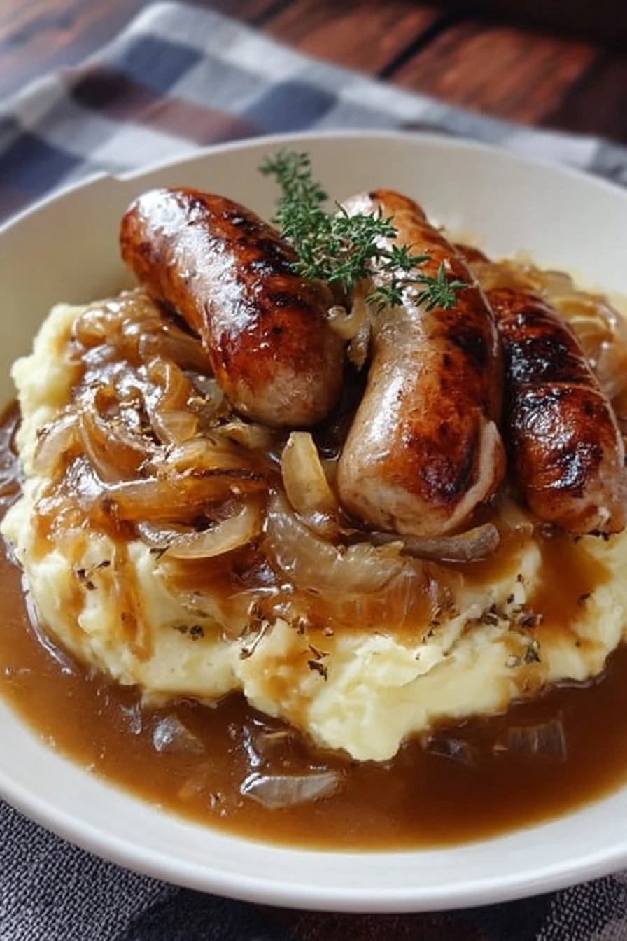 True Bangers and Mash with Onion Gravy – Pure Comfort Food