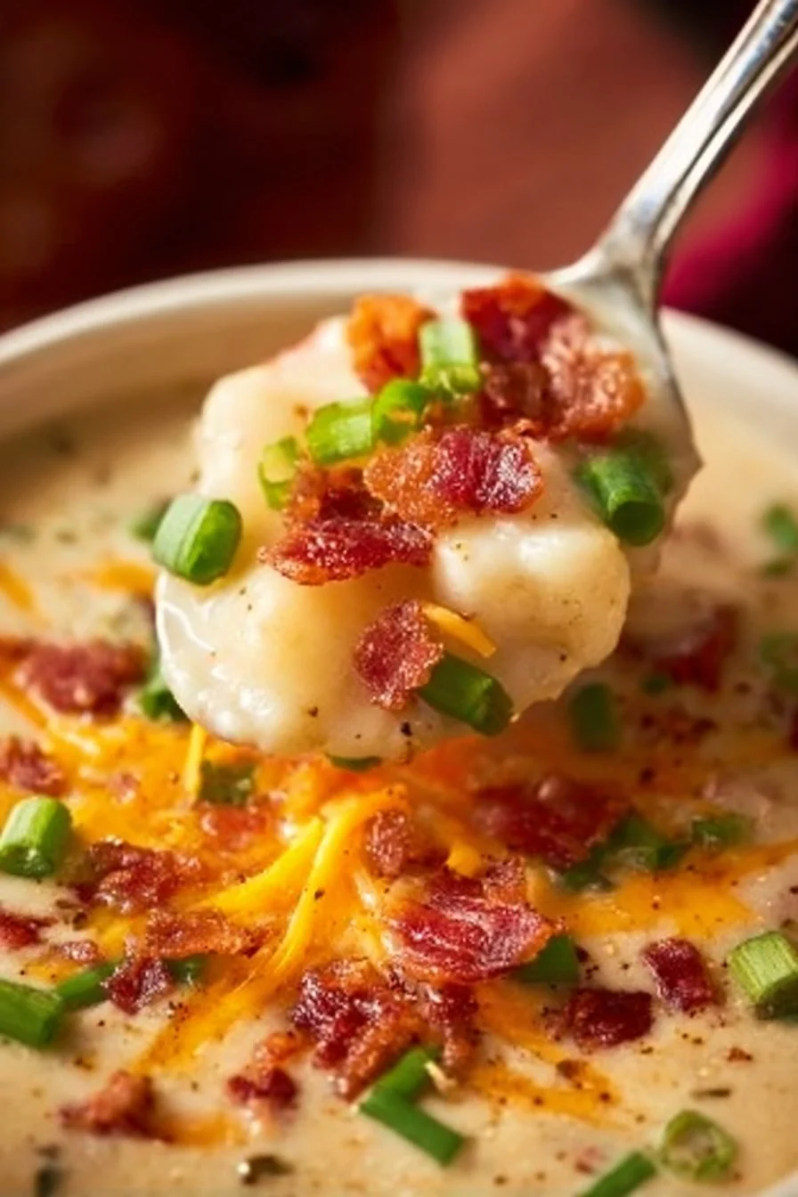 Ultimate Cheesy Potato Soup in Crockpot