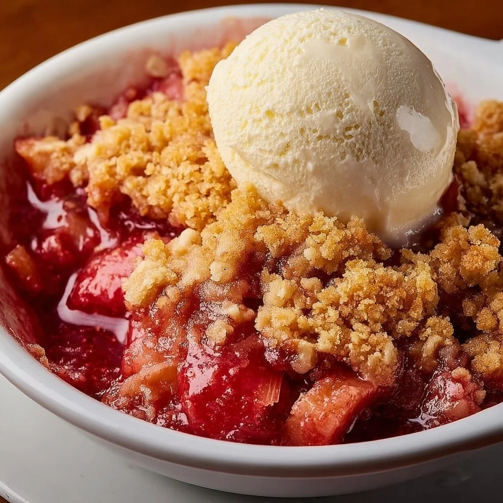 Best Homemade Rhubarb Crisp