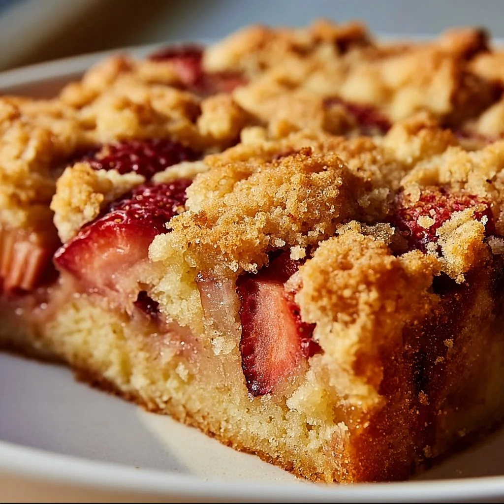 Best Rhubarb Cobbler Cake
