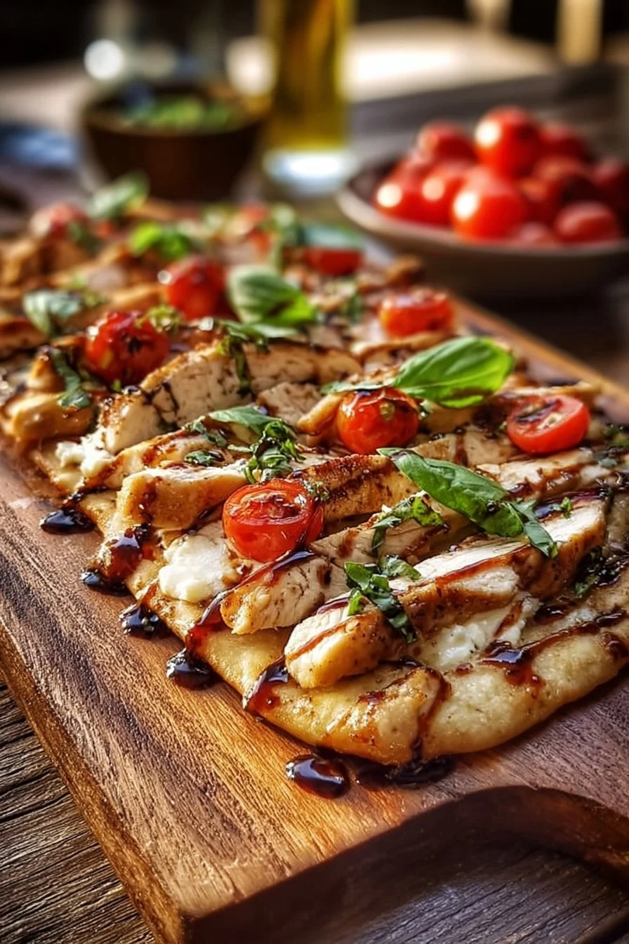 Chicken Caprese Flatbread