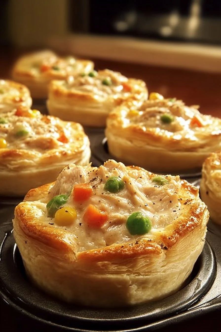 Chicken Pot Pie Biscuit Cups