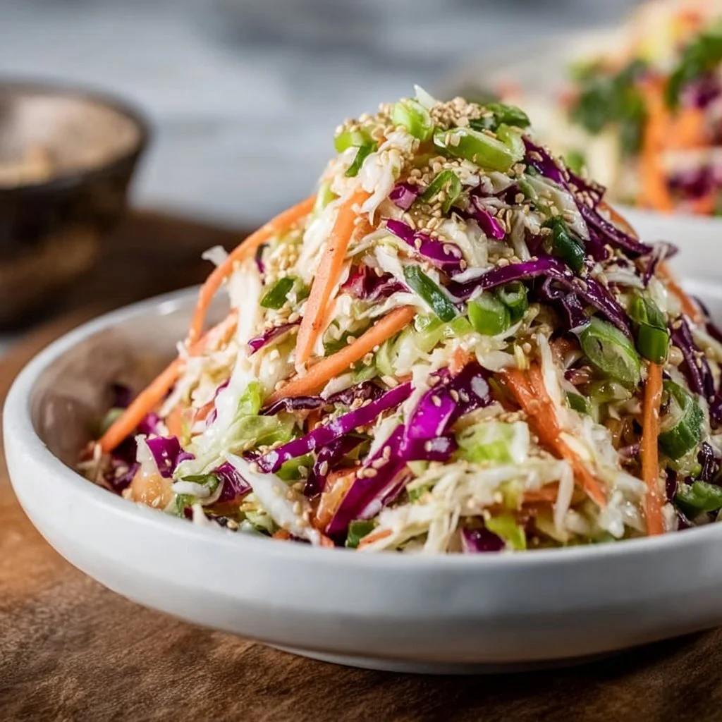 Crunchy Asian Cabbage Slaw with Addictive Sesame Dressing: A Bright, Bold, Irresistible Classic