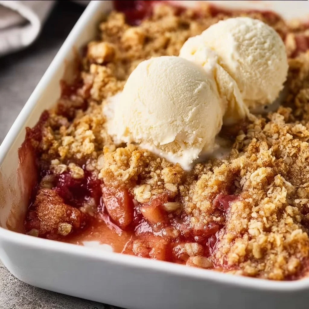 Easy Rhubarb Crisp