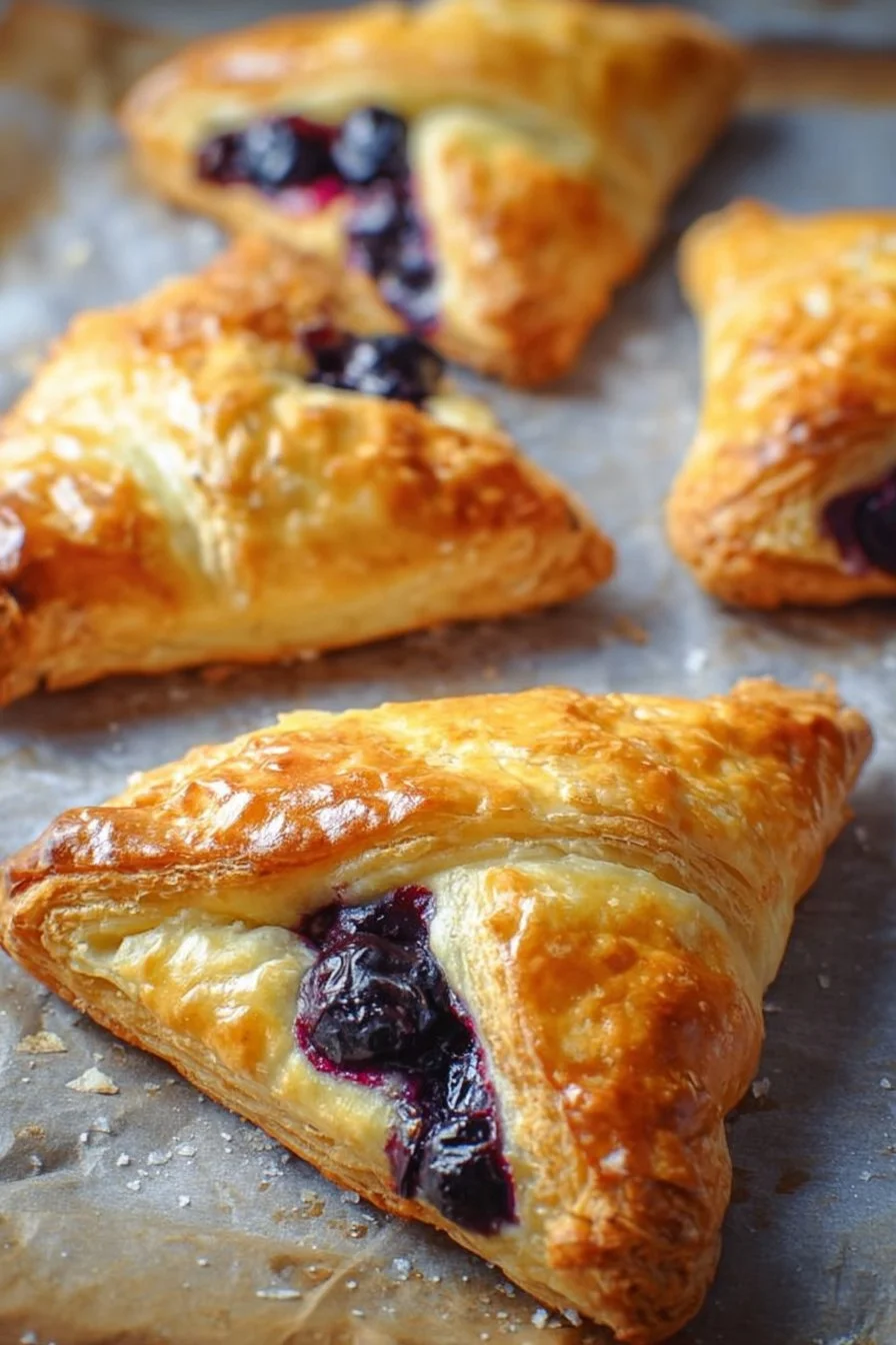 Homemade Blueberry Cream Cheese Danish