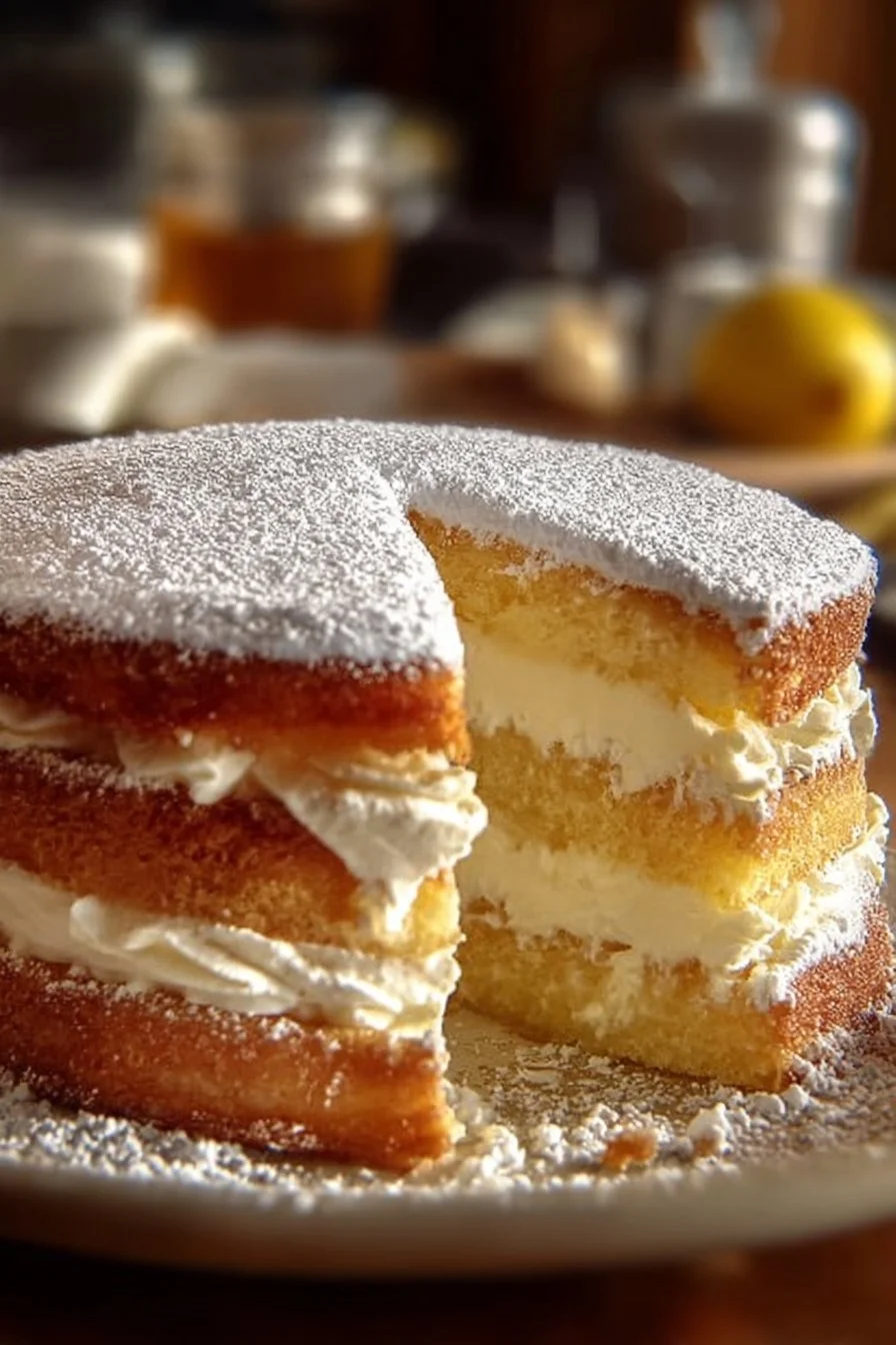 Italian Lemon Cream Cake