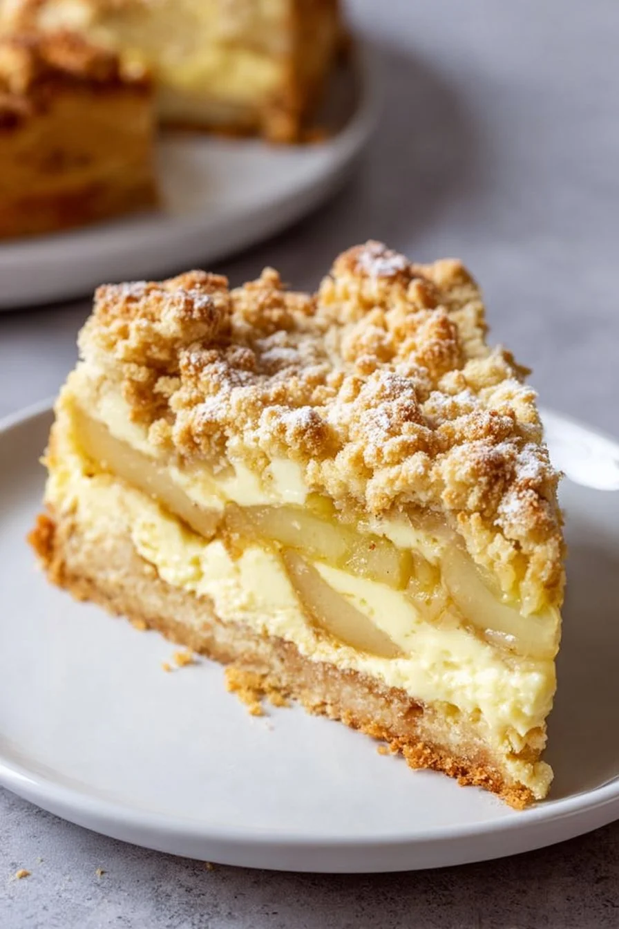 Mascarpone Apple Crisp Cake