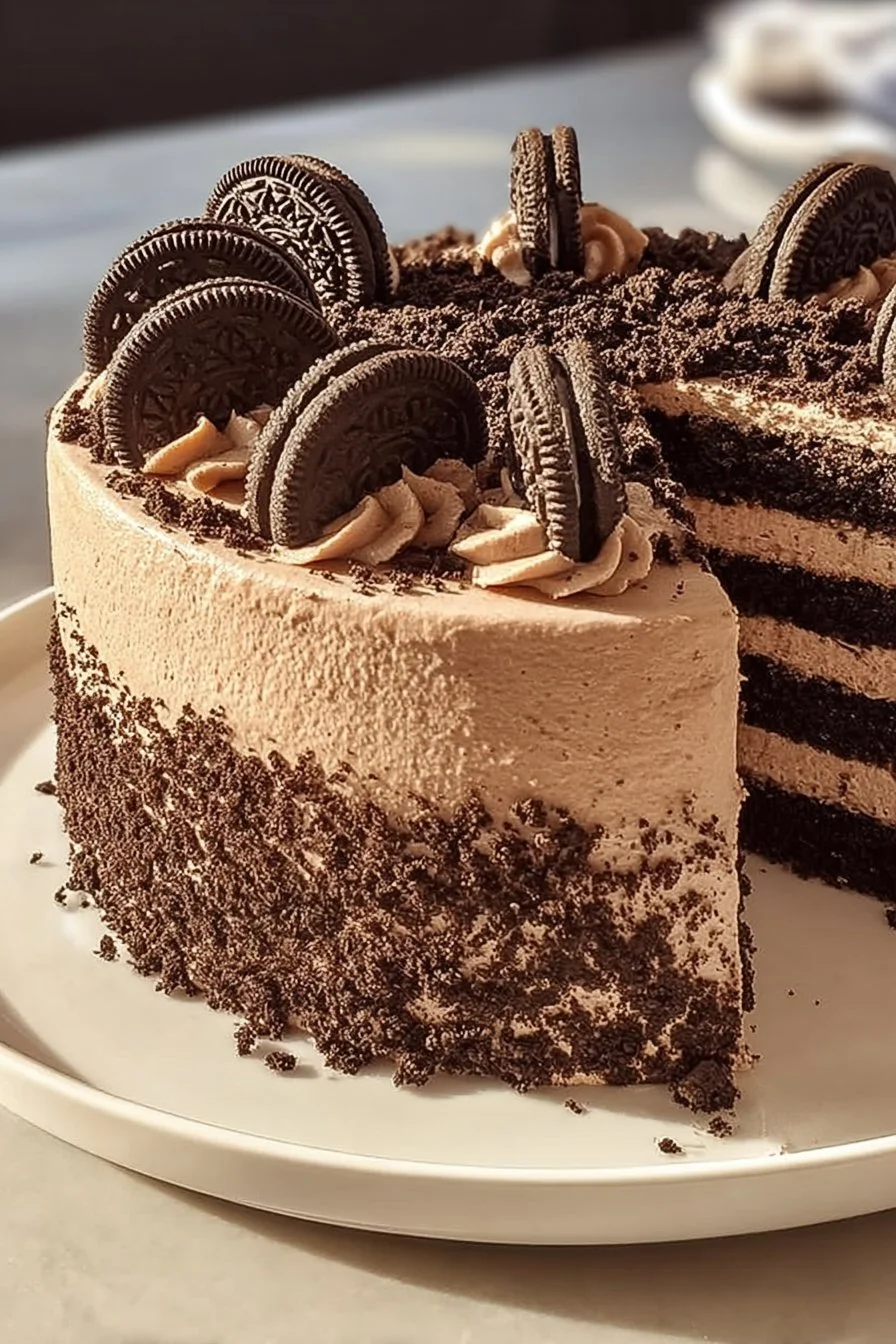 Oreo-Filled Chocolate Cake