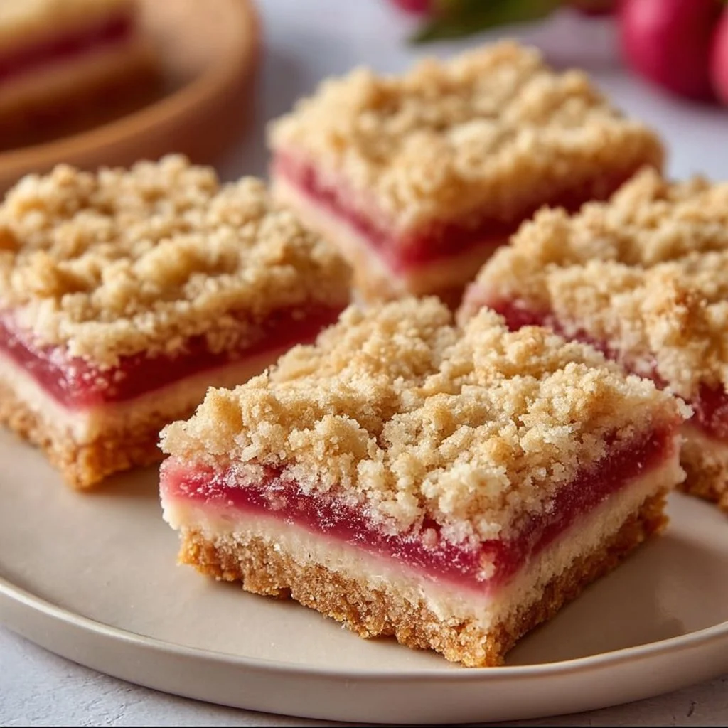 Rhubarb Cream Cheese Bars