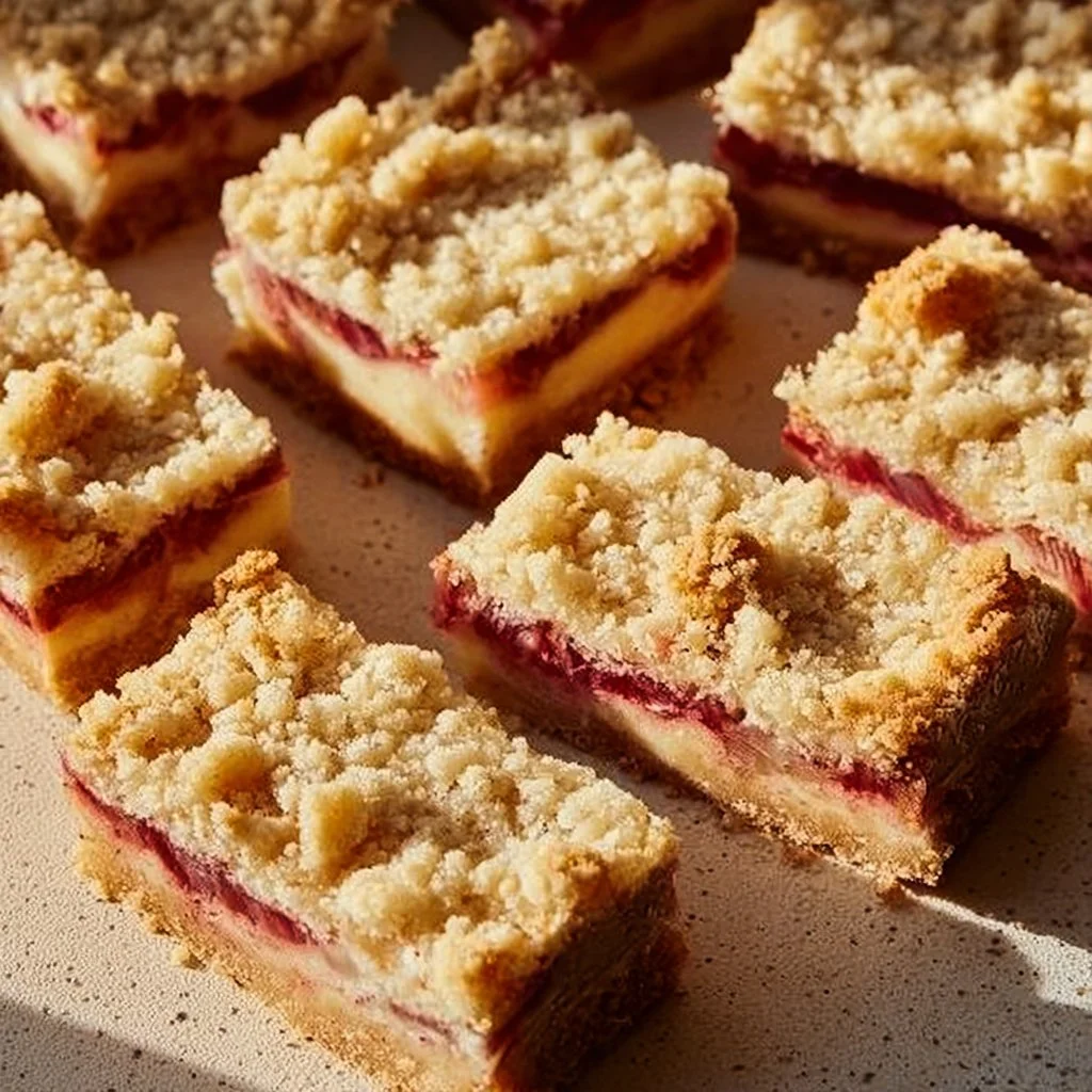 Rhubarb Custard Bars