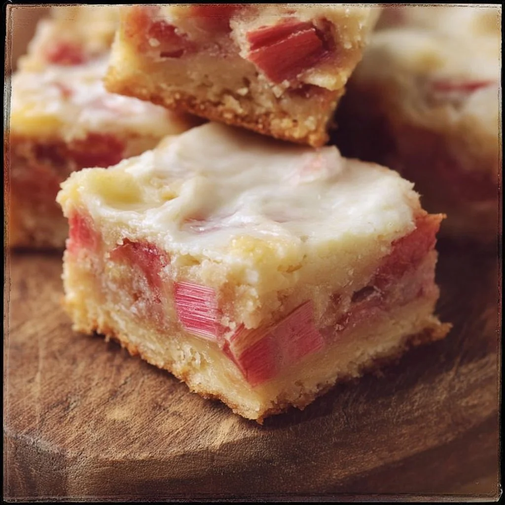 Rhubarb Custard Bars
