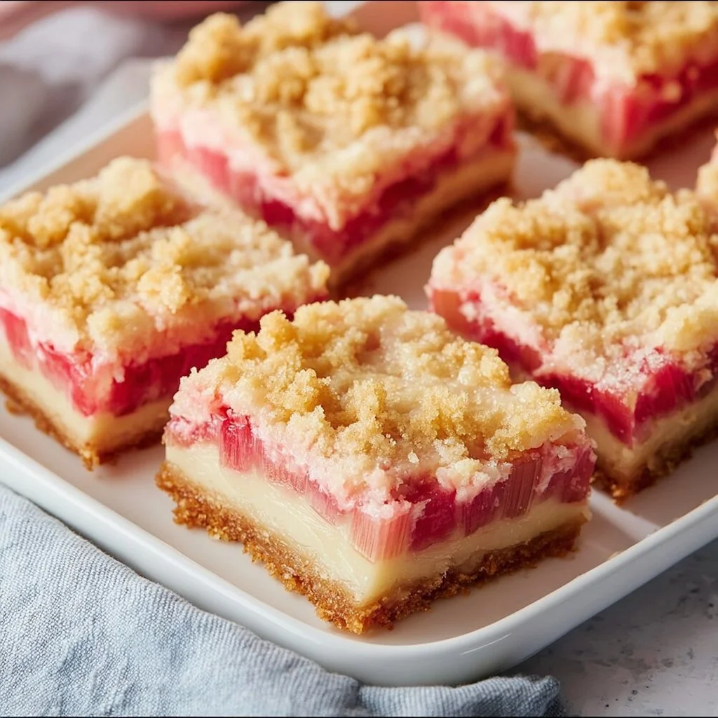 Rhubarb Custard Bars