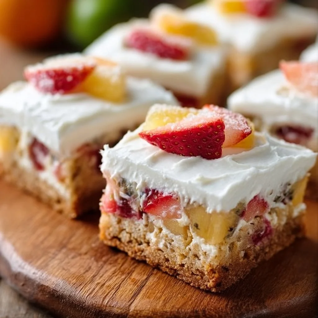 Rhubarb Custard Bars