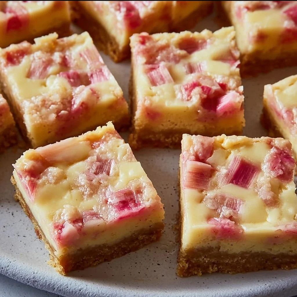 Rhubarb Custard Bars