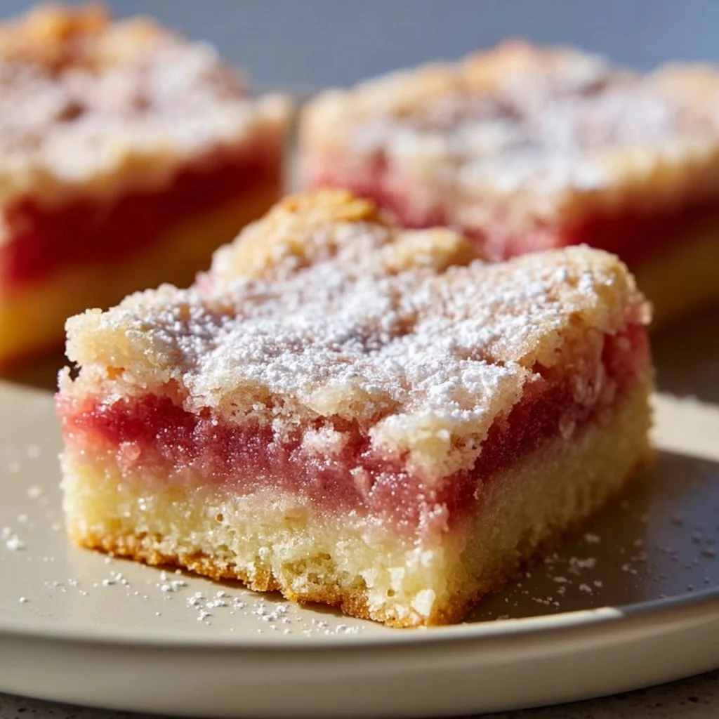 Rhubarb Dream Bars