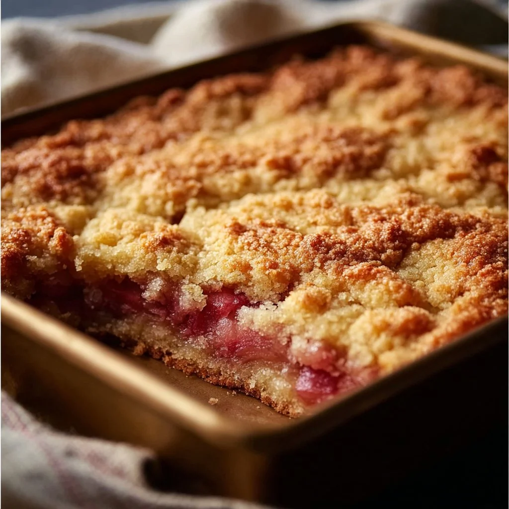 Rhubarb Dump Cake