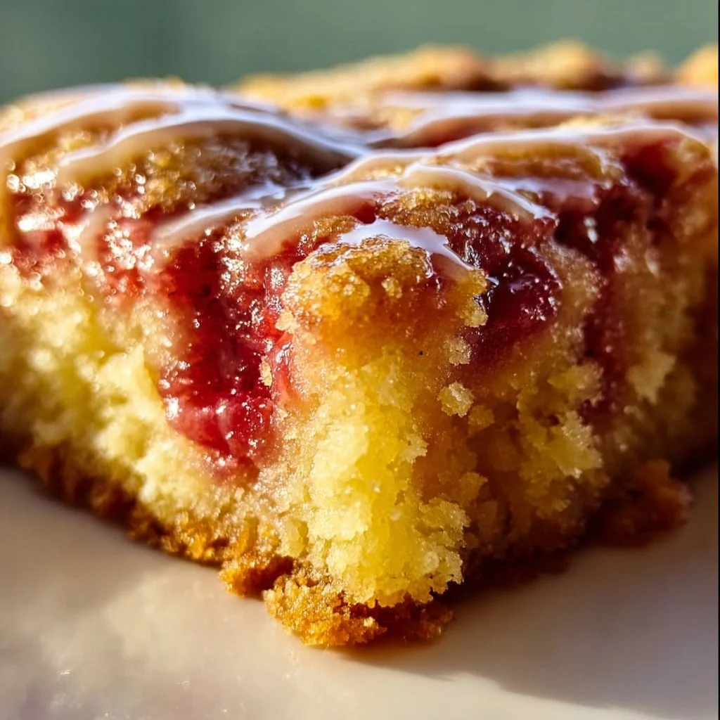 Rhubarb Dump Cake