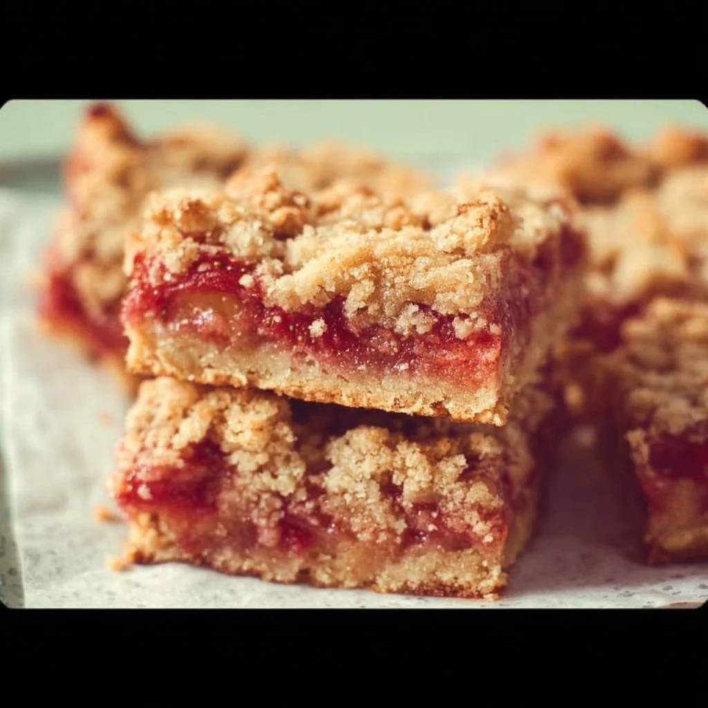 Strawberry Rhubarb Bars