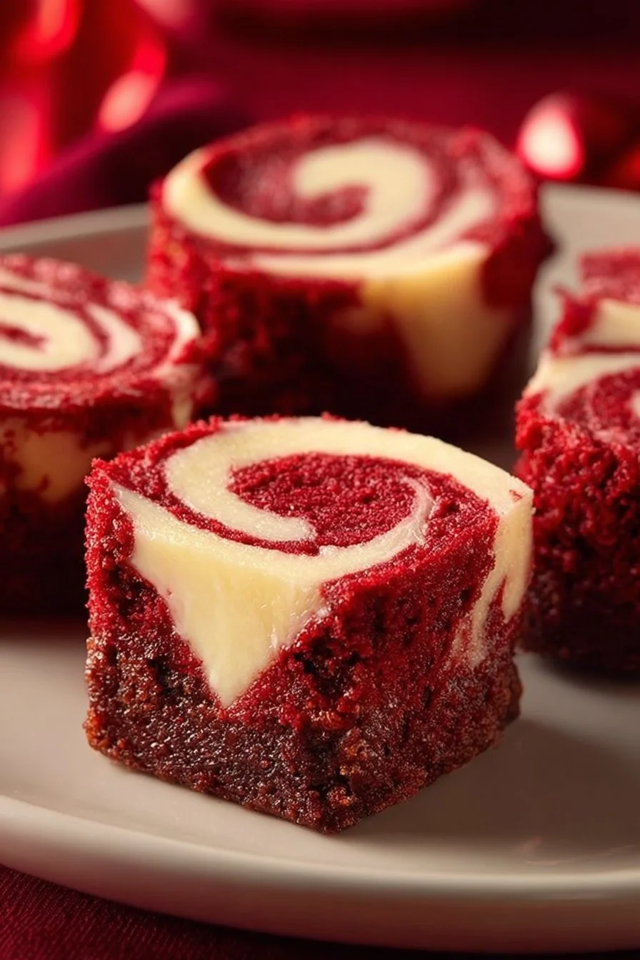 Sweet Red Velvet Brownie Bites