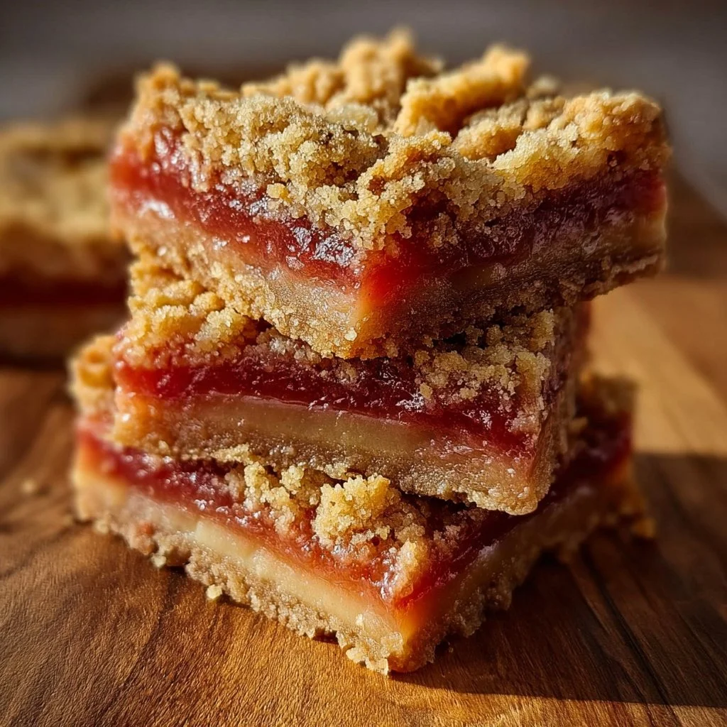 Tangy Rhubarb Bliss Bars