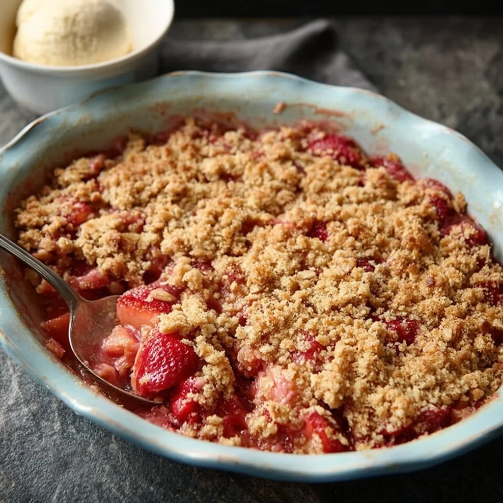 The Best Strawberry Rhubarb Crisp