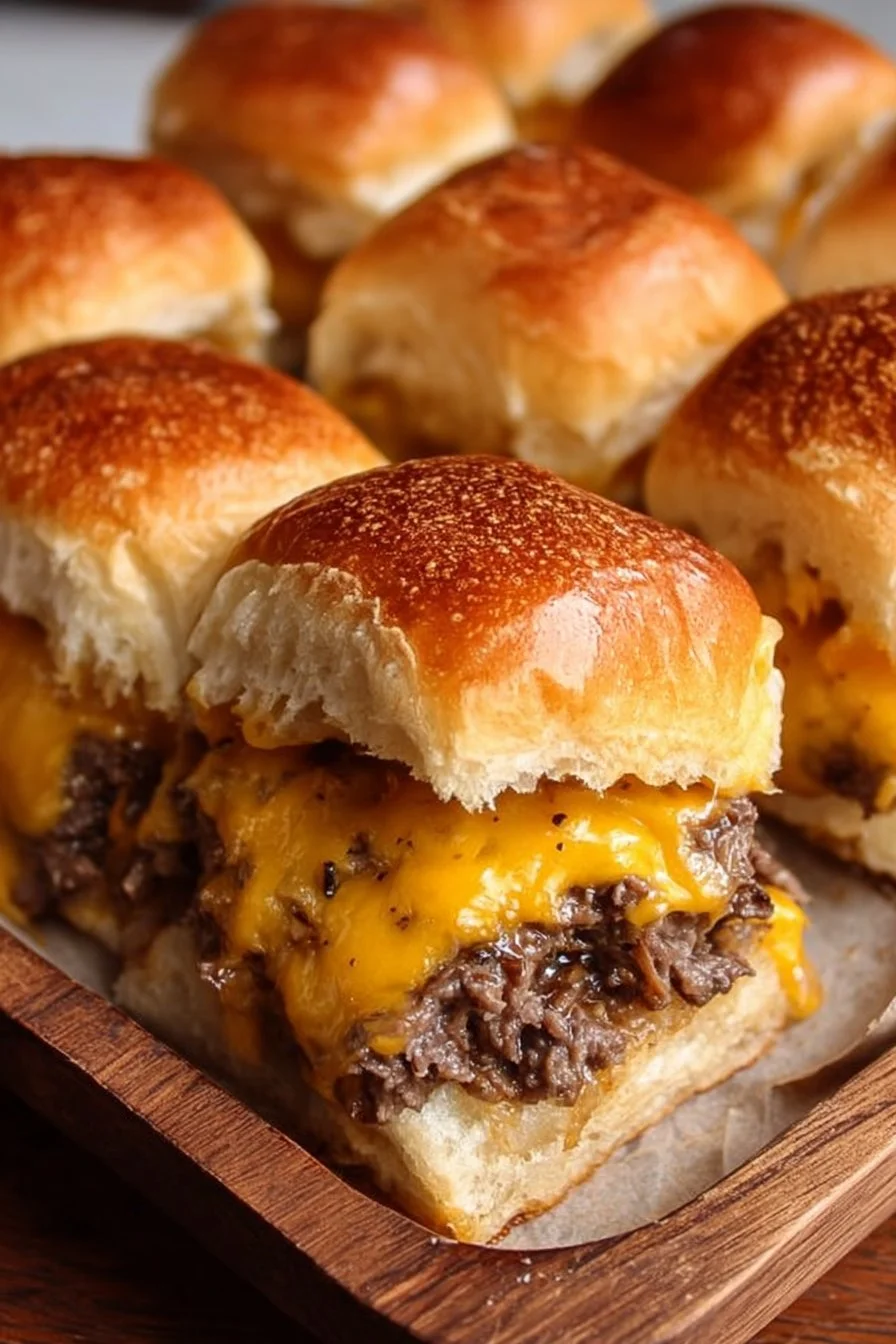 Beef and Cheddar Sliders