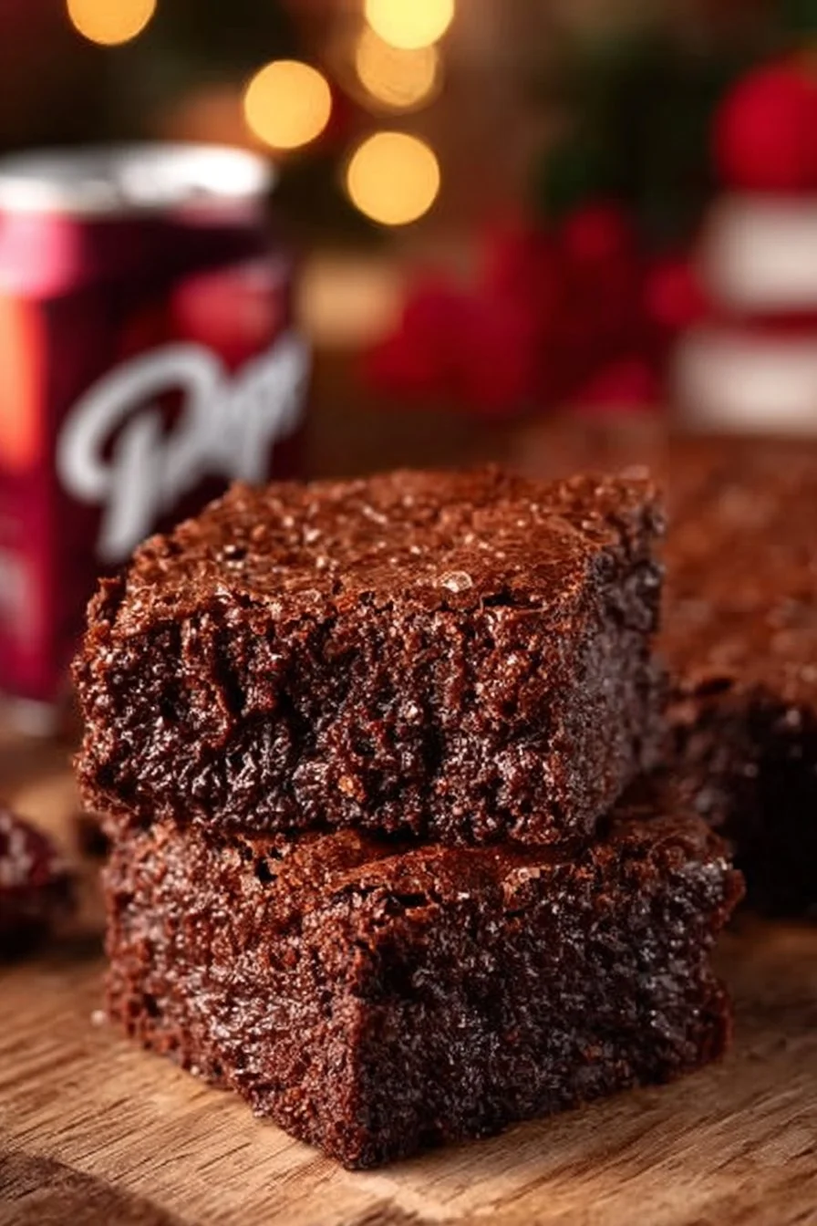 Dr Pepper Fudge Brownies