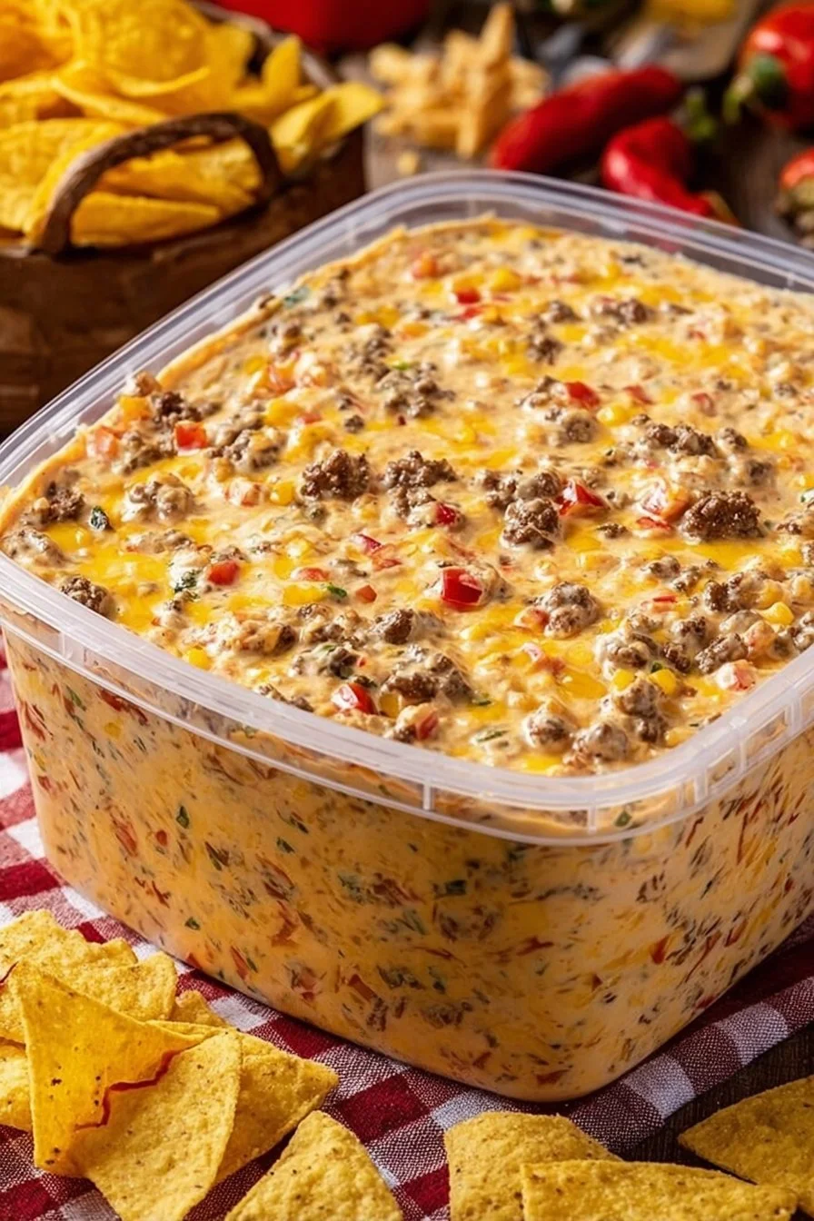 Easy Cheesy Sausage Dip